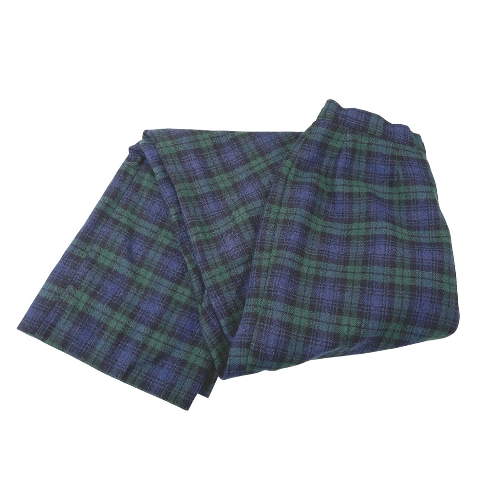 Johnny Appleseed Small Green Plaid Trouser High Waist Black Watch Prep Heritage